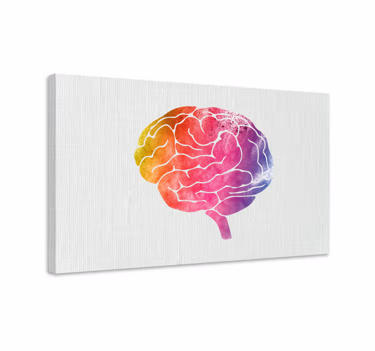 Színes agyművészet vászon idézetek - TenStickers