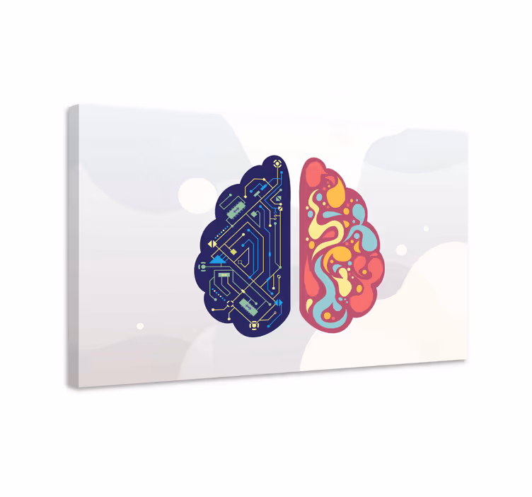 Kettős elme tervezés vászon gyümölcsök - TenStickers
