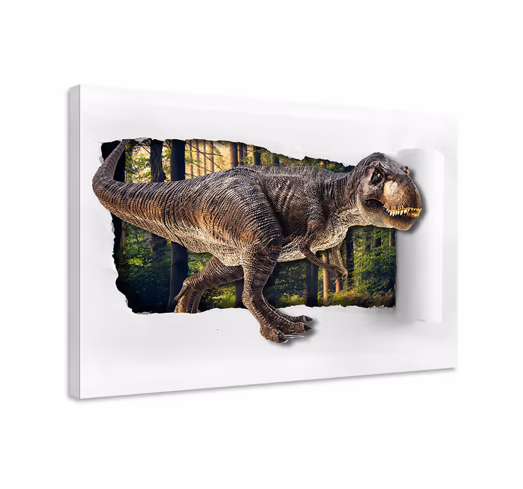 3d-s dinoszaurusz vászon nyomatok - TenStickers
