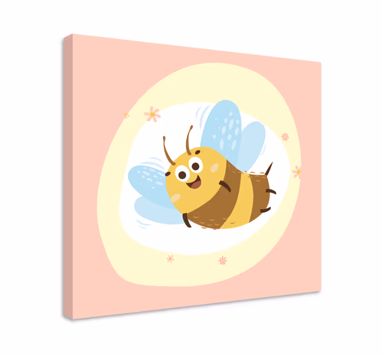 Vidám méhecske vászon Állatok - TenStickers