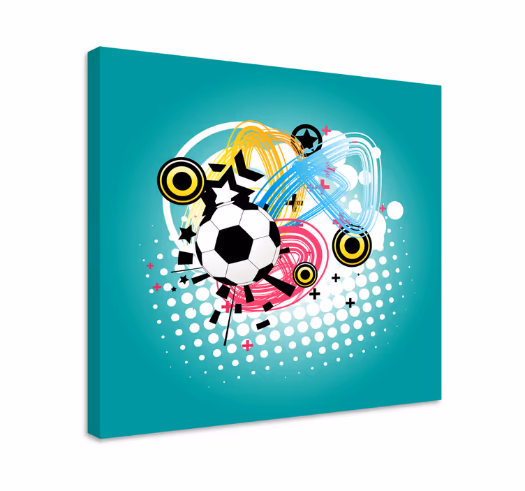 Futballlabda akció vászon sport - TenStickers