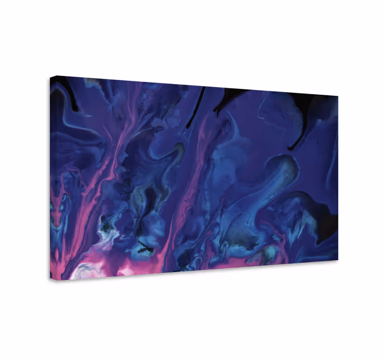 Lila és kék színátmenet modern vászon fal art - TenStickers