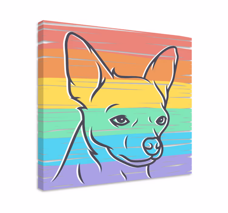 Stilizált kutyaportré táblázatok kutyák - TenStickers