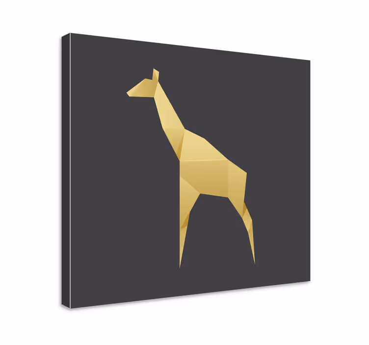 Elegáns zsiráf sziluett vászon ló - TenStickers