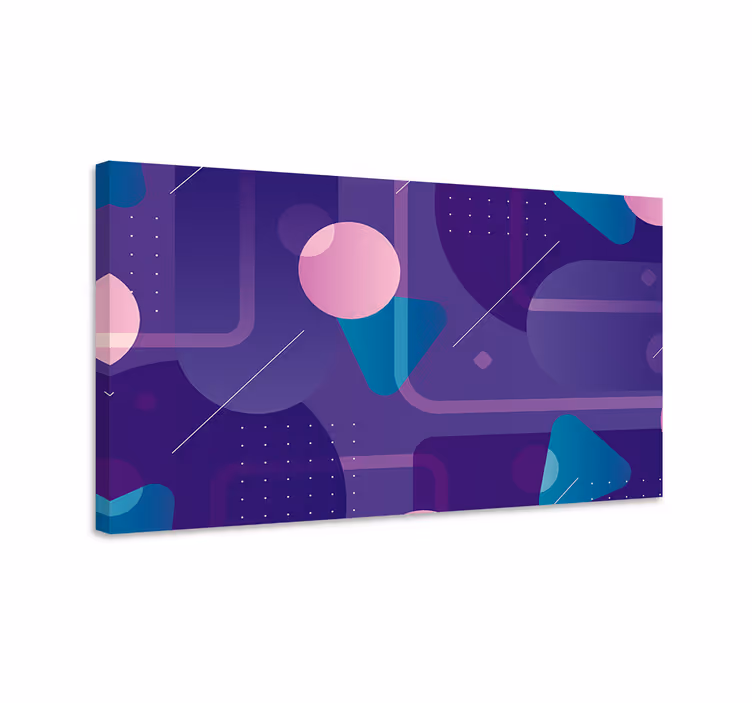 Absztrakt formák dizájn vászon geometriai - TenStickers