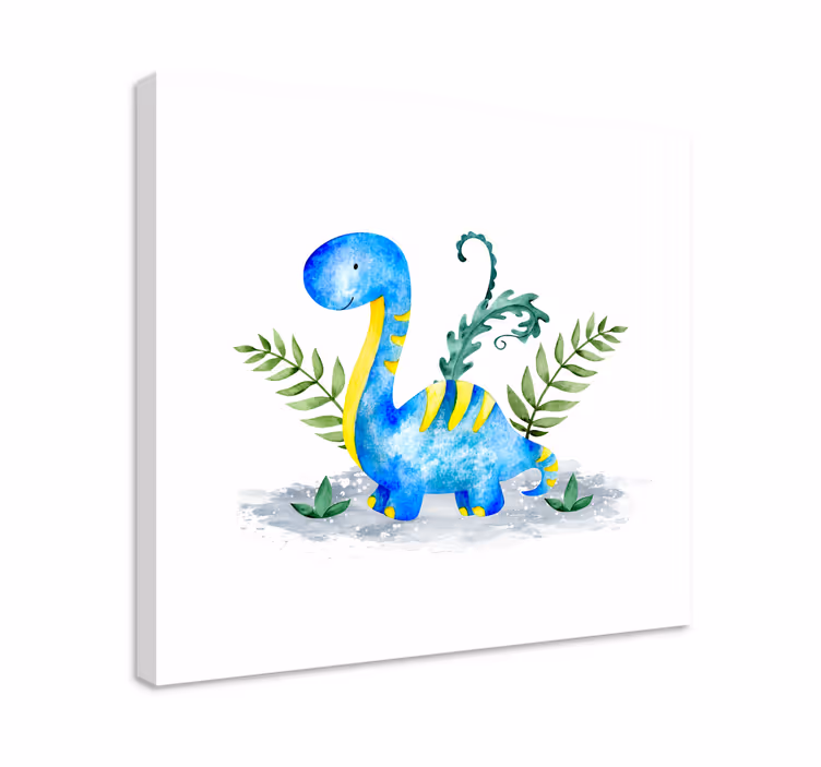 Dinoszaurusz hosszú nyakú dinoszaurusz vászonképek - TenStickers