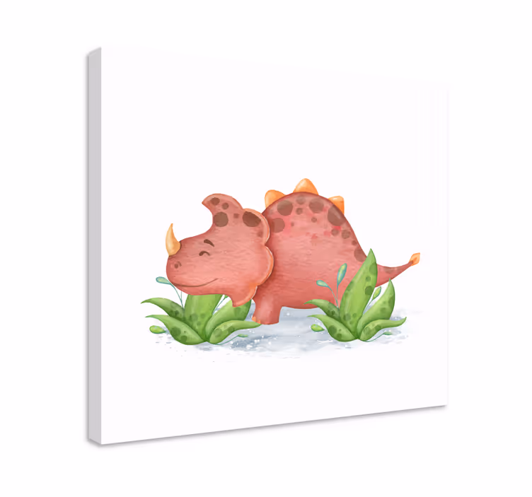 Baba triceratops vászon dinoszaurusz - TenStickers