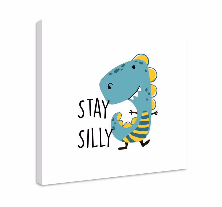 Maradj bolond dinoszaurusz vászon dinoszaurusz - TenStickers