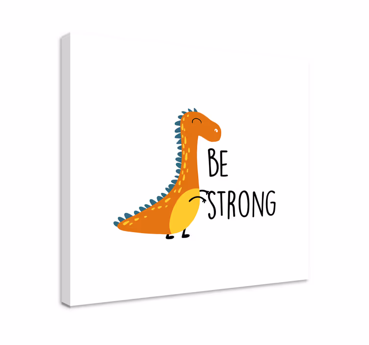 Dinoszauruszok legyenek erős skandináv művészeti nyomatok - TenStickers