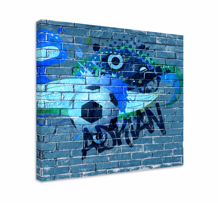 Foci graffiti művészet vászon sport - TenStickers