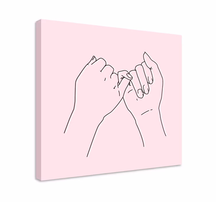 Pinky ígéret gesztus táblázatok emberek és karakterek - TenStickers