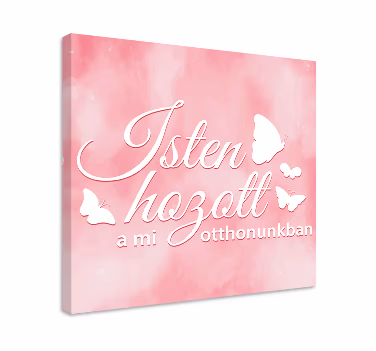 Üdvözöljük az otthonomban szép idézet vászon fal művészet - TenStickers