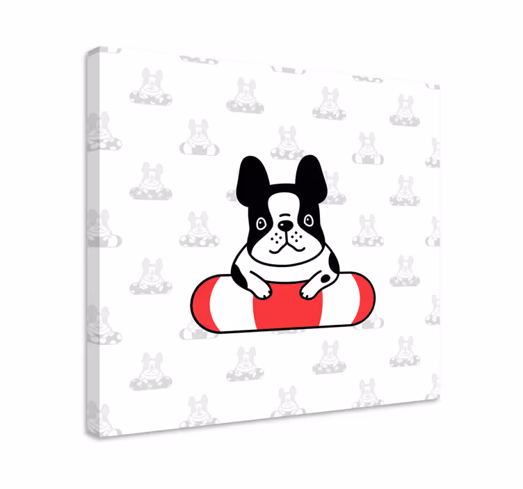 Cuki francia bulldog táblázatok kutyák - TenStickers