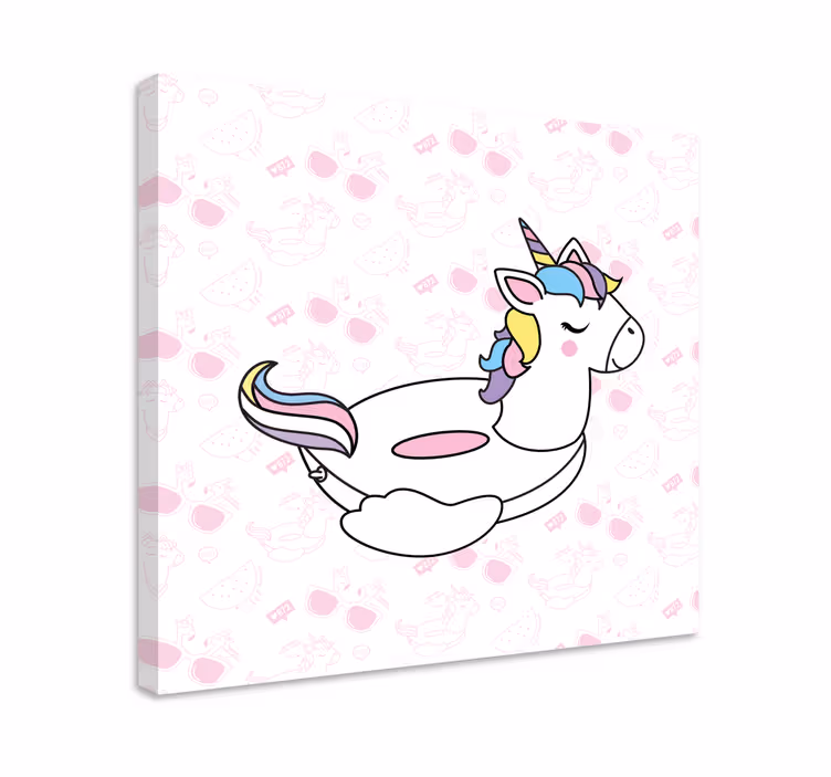 Rózsaszín napszemüveggel táblázatok egyszarvú - TenStickers