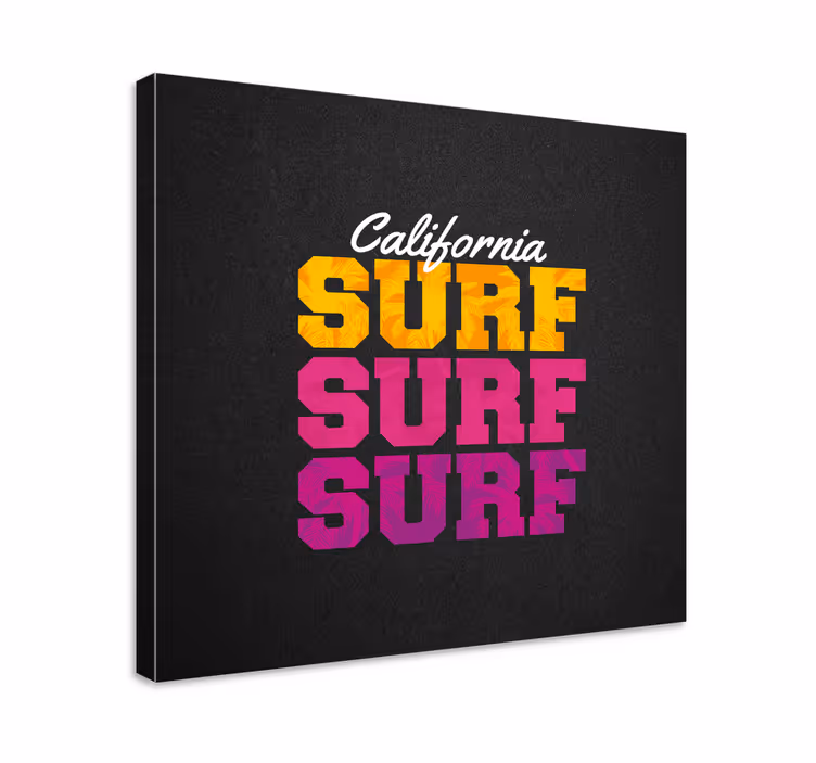 California surf színes design vászon képek - TenStickers