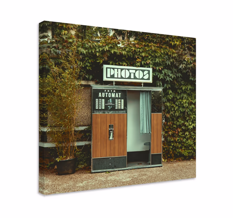 Vintage photo booth vászon videojátékokról - TenStickers