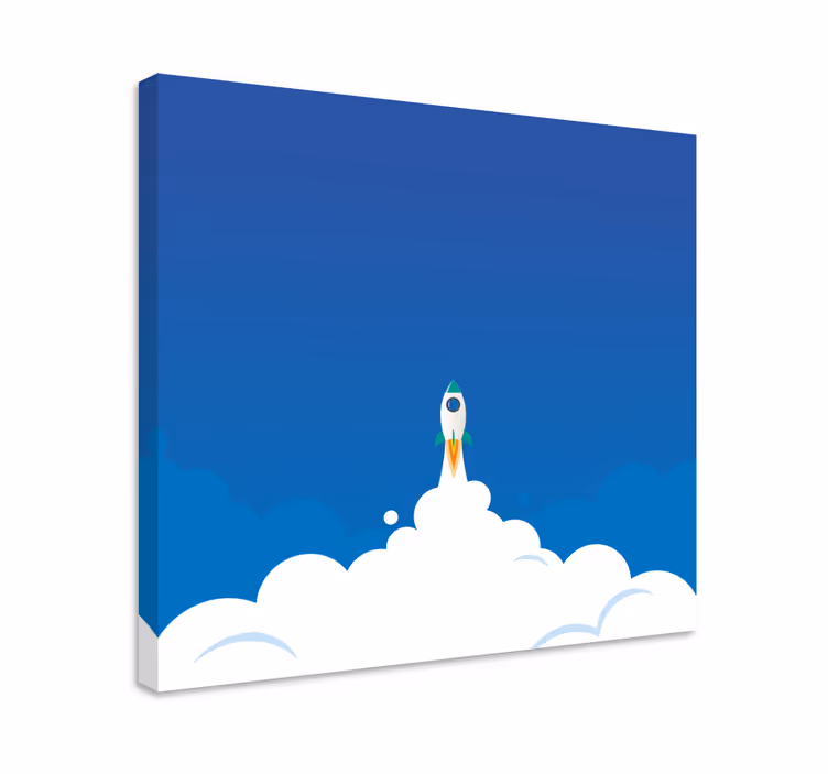 Űrindító kaland vászon dinoszaurusz - TenStickers