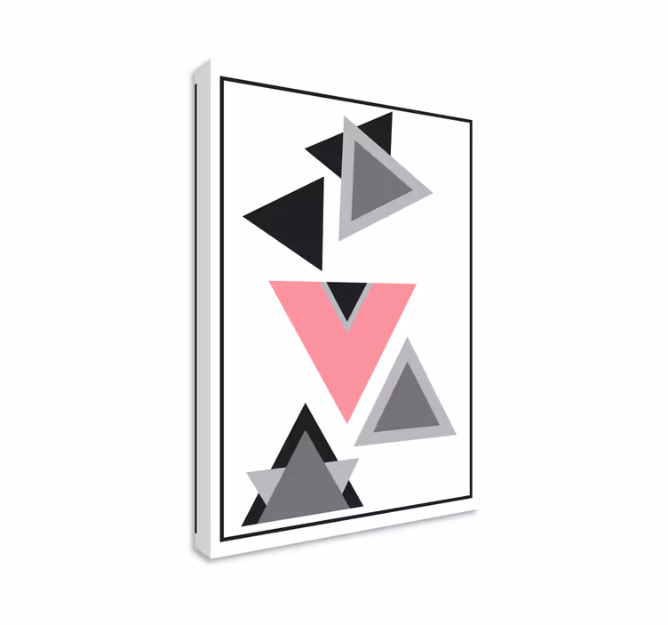 Háromszögek absztrakt művészet geometriai vászon - TenStickers