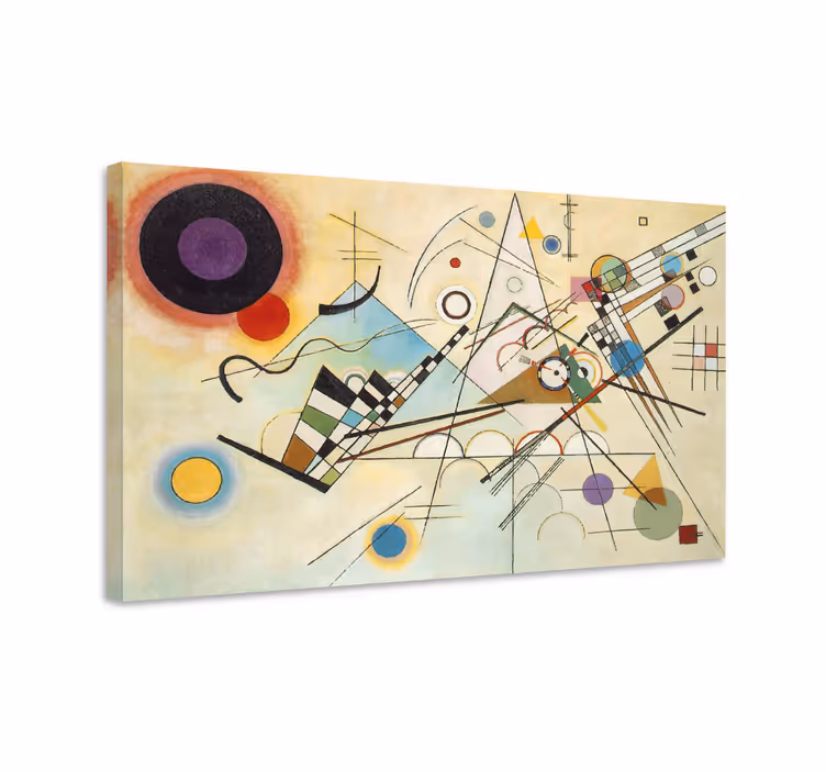 Vászon absztrakt geometrikus formák kompozíciója - TenStickers