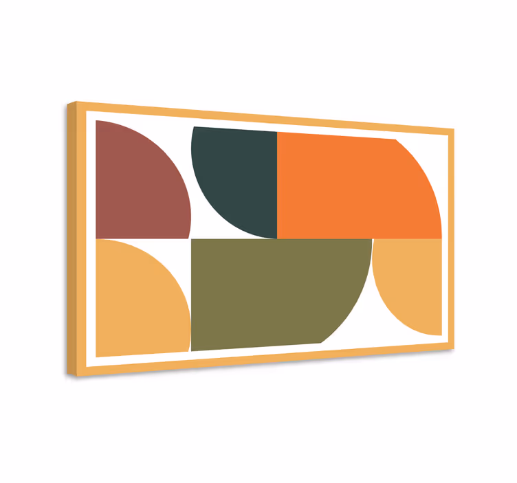 Absztrakt geometriai művészet geometriai vászon - TenStickers