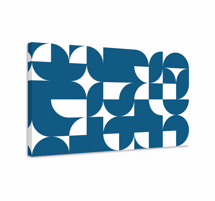 Kortárs forma fúzió vászon geometriai - TenStickers