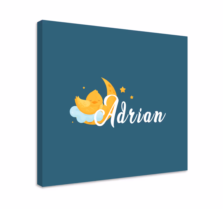 Alvó csibe hold vászon óvoda - TenStickers