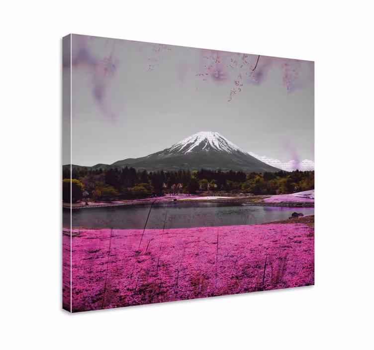 Fuji-hegy tükör - táblázatok tájak - TenStickers