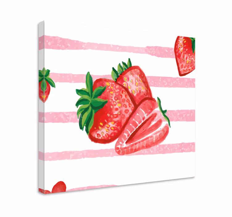 Festett eper gyümölcsvászon - TenStickers