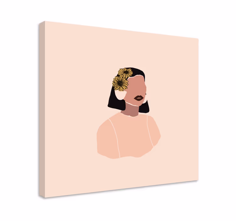 Elegáns női portré - táblázatok emberek és karakterek - TenStickers