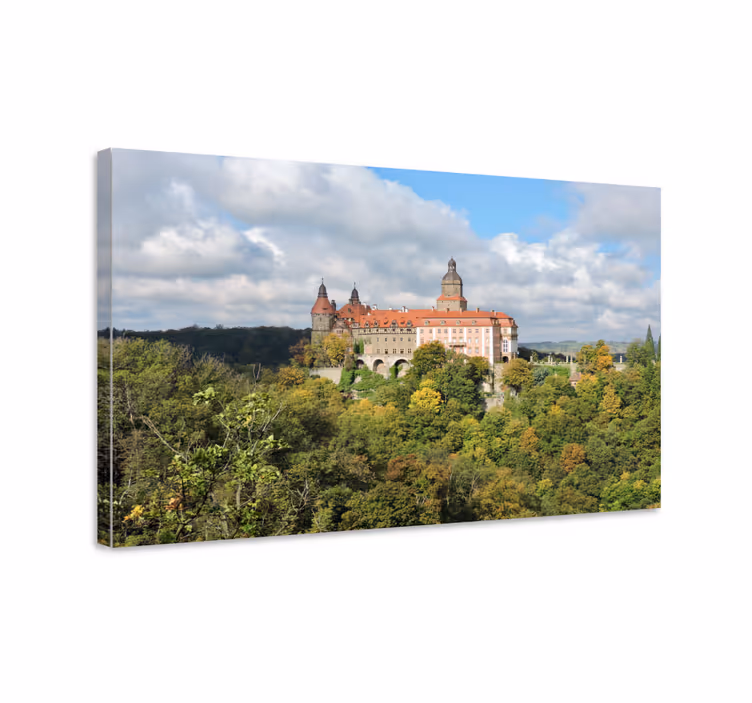 Történelmi várak tája - vászon városok és országok - TenStickers