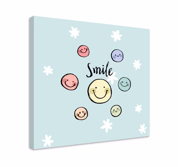 Mosolygós arcképek vászon idézetek - TenStickers