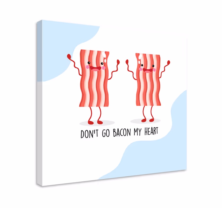 Bacon karakterek tánca vászon Állatok - TenStickers