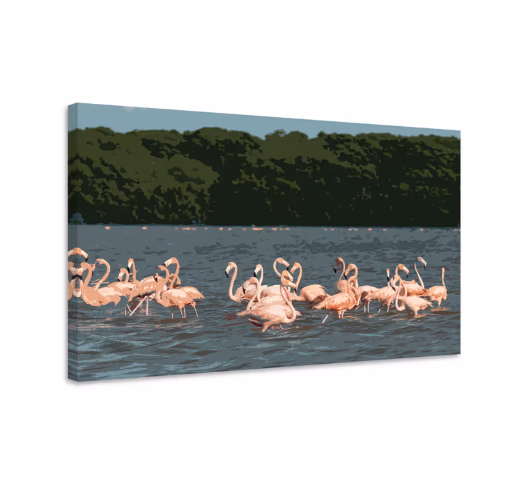 Flamingóraj formáció - táblázatok madár - TenStickers