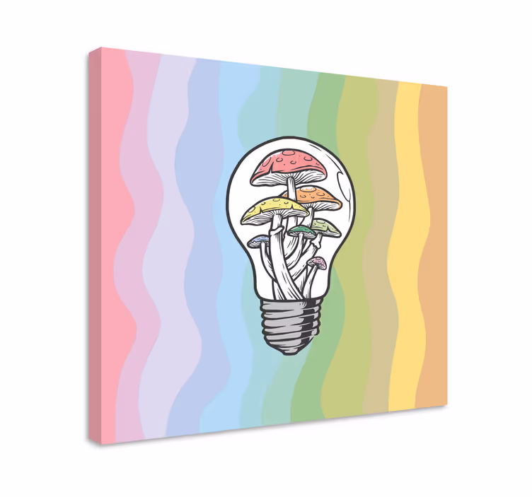 Gomba fényforrás táblázatok egyéb szöveg - TenStickers