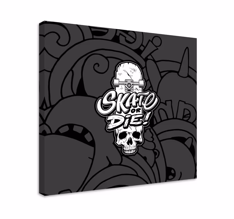 Vászon sport koponya designt ábrázoló grafika - TenStickers