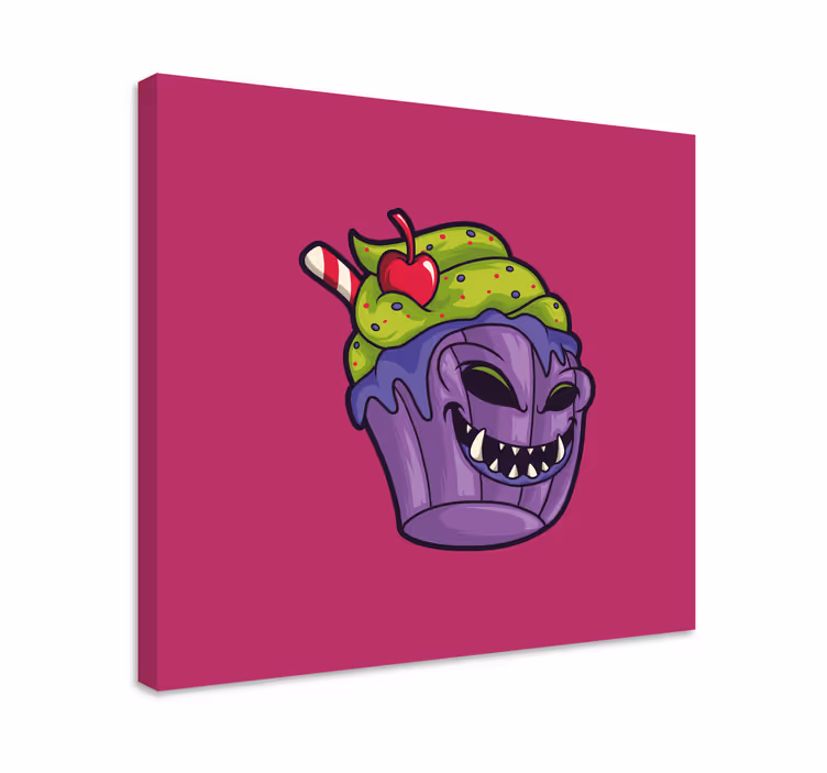Fenyegető cupcake lény táblázatok egyéb szöveg - TenStickers