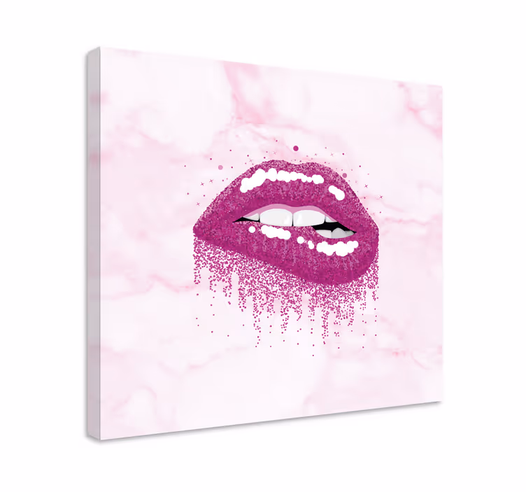 Kiss imprint splash - csóklenyomat fröccs - TenStickers