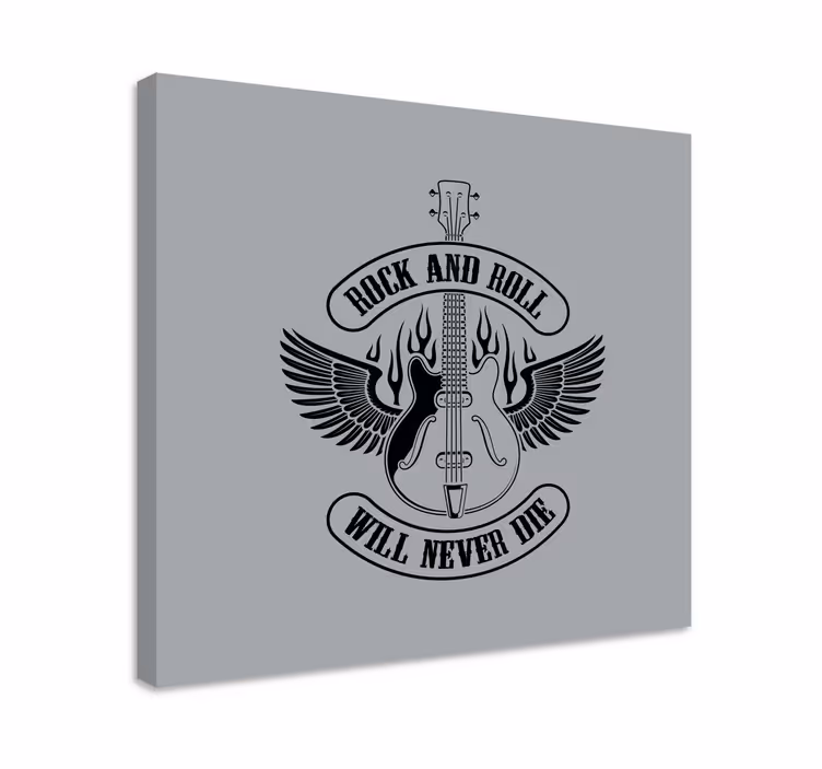Szárnyas gitár vászon zene - TenStickers