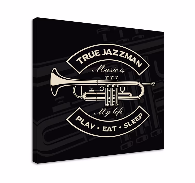 Igazi jazzman zenei vászon - TenStickers
