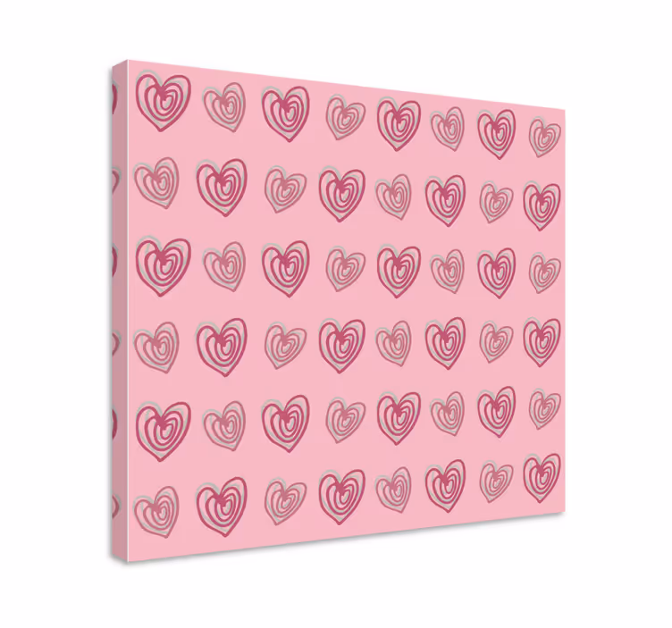 Vászon motivációs szívmintás design - TenStickers