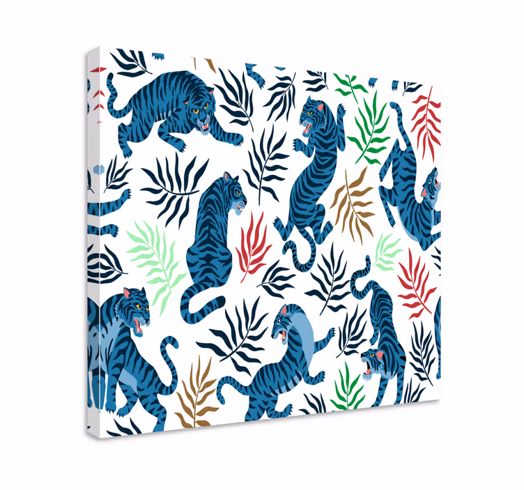 Trópusi tigris minta vászon állatok - TenStickers