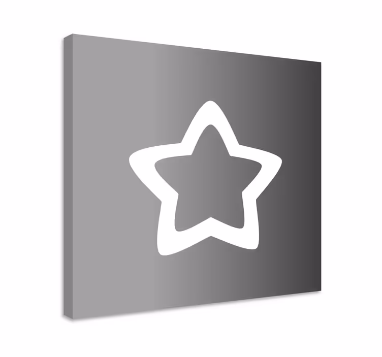 Csillagvázlat vászon dekoráció - TenStickers