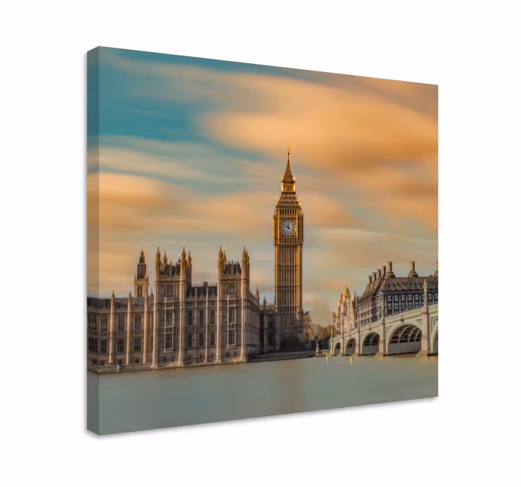 Big ben nevezetesség - vászon városok és országok - TenStickers