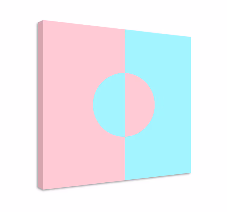 Kör és hasítás vászon geometriai - TenStickers