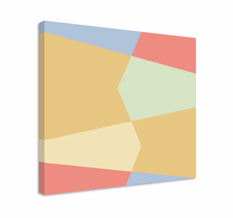 Alakú színes blokkok vászon geometriai - TenStickers