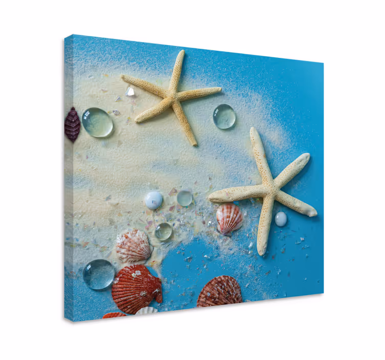 Tengeri csillag színes homok 3d vászon nyomatok - TenStickers