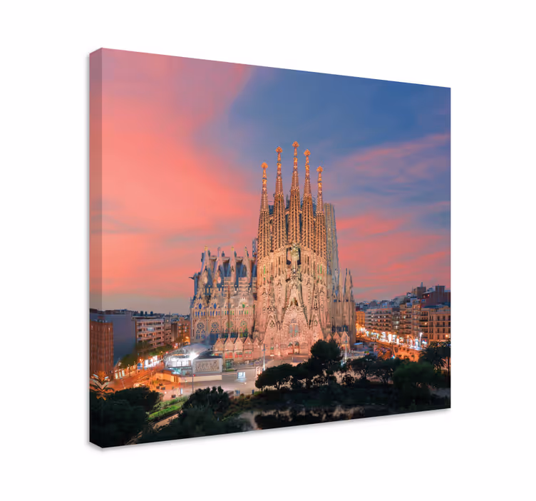 Sagrada familia 3d vászonnyomatok megtekintése - TenStickers