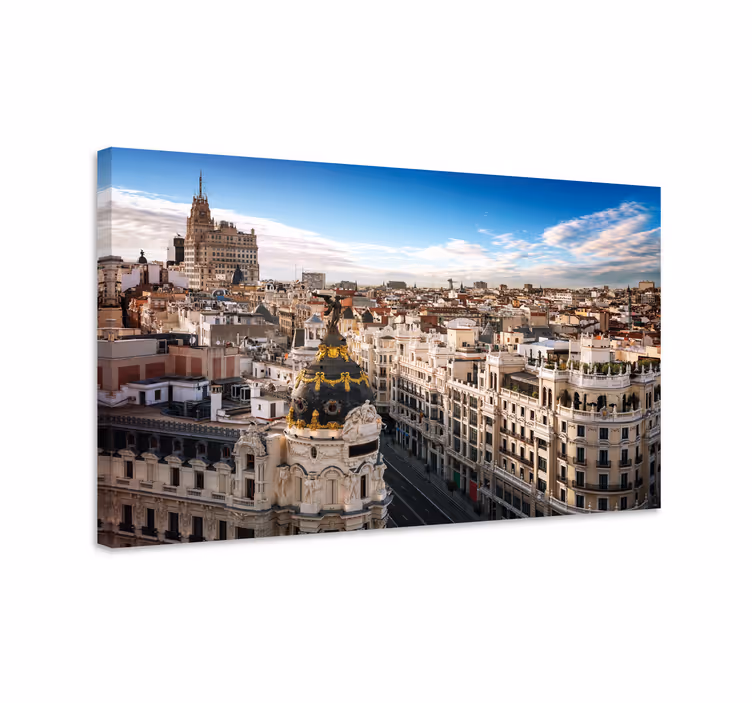 Madrid látkép vászon városok és országok - TenStickers