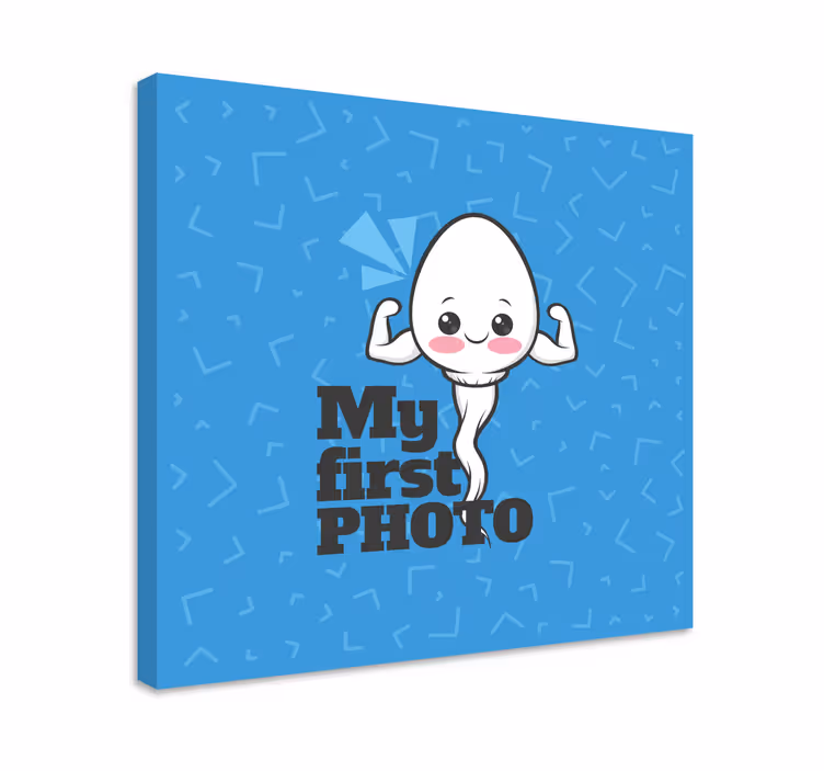 Első fénykép vászon óvoda - TenStickers