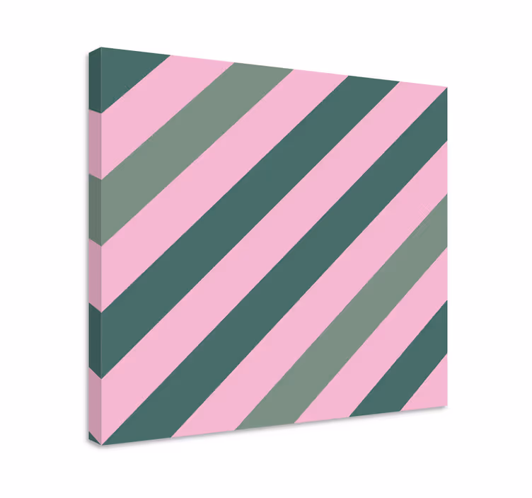 Átlós csíkos minta vászon geometriai - TenStickers